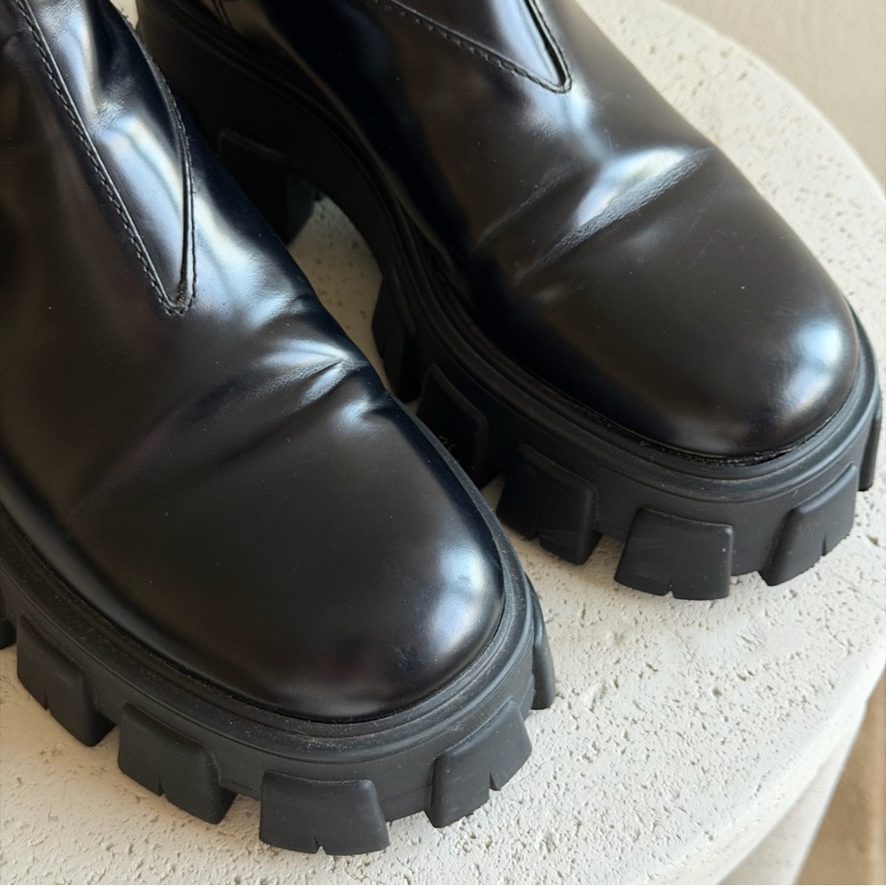 Prada Monolith Chelsea Boots in brushed leather, size 36 - Picture 7 of 8